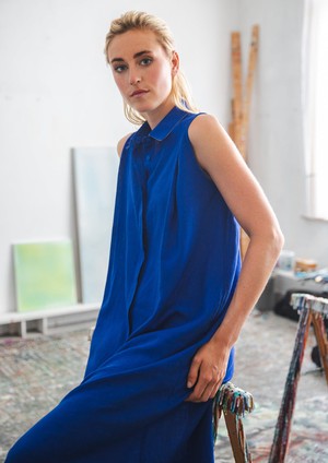 Powder dress midi Royal blue from Mon Col Anvers