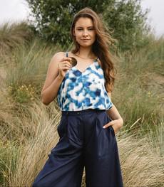 Ariel top Water print via Mon Col Anvers
