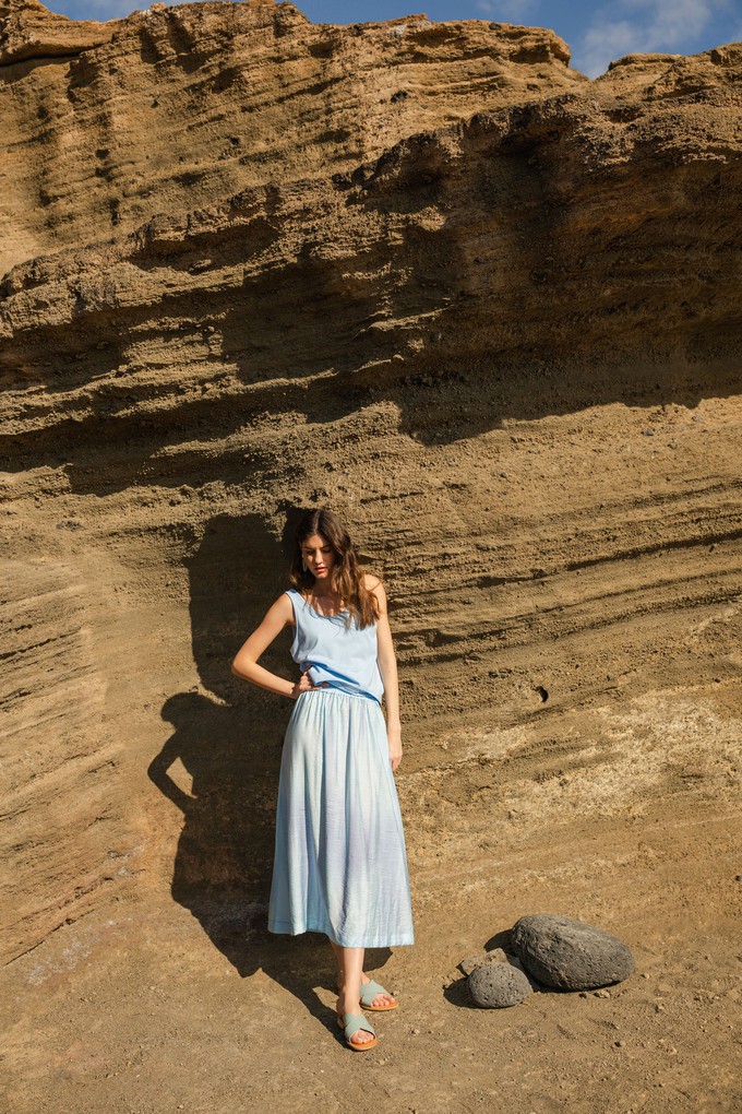Summer top Baby blue Picqué from Mon Col Anvers