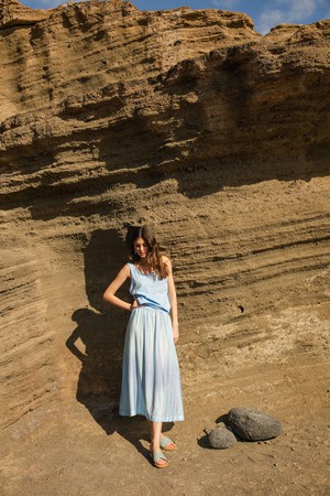 Summer top Baby blue Picqué from Mon Col Anvers