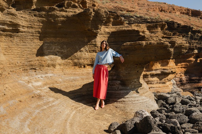 Coco skirt Holly berry from Mon Col Anvers