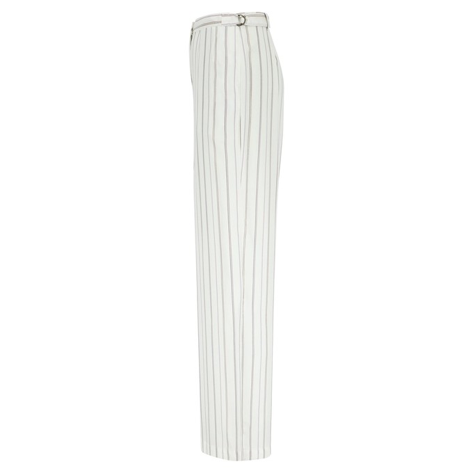 Gaia pants white stripes - Last size: 42 from Mon Col Anvers