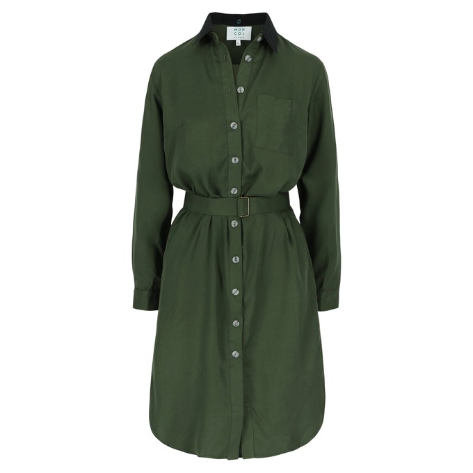 Eclipse Dress Khaki lyocell - Last size: 36 from Mon Col Anvers