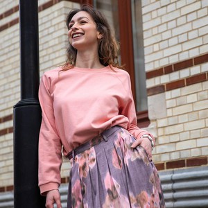 Sweater Lobster pink Organic cotton from Mon Col Anvers
