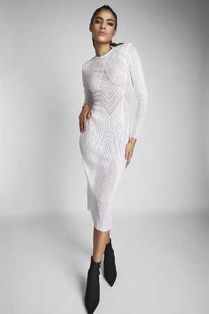 CRYSTAL WHITE DRESS from MONIQUE SINGH
