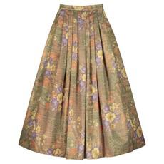 ETHEREAL FLORAL JACQUARD LONG EVENING SKIRT via MONIQUE SINGH