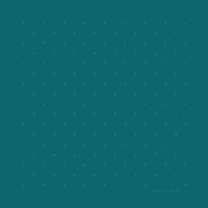 SILK MONOGRAM SHAWL from MONIQUE SINGH