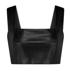Minimalist Faux-Leather Top via MONIQUE SINGH