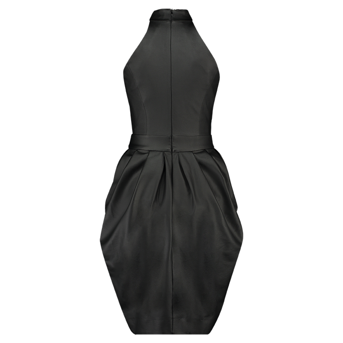 FAUX LEATHER MIDI COCKTAIL DRESS from MONIQUE SINGH