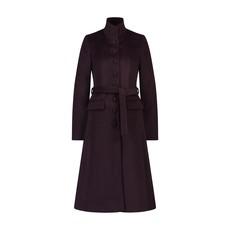 AUBERGINE TAILORED WOOL COAT via MONIQUE SINGH