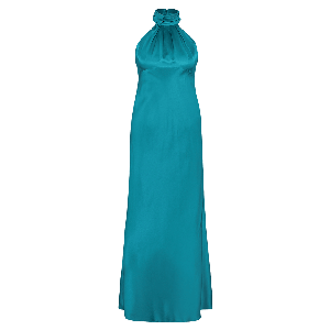 TEAL SILK DRESS from MONIQUE SINGH