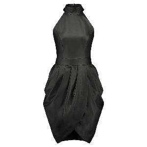 FAUX LEATHER MIDI COCKTAIL DRESS from MONIQUE SINGH