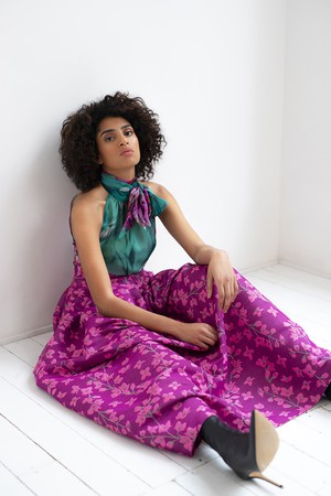 FLORAL HALTER TOP from MONIQUE SINGH