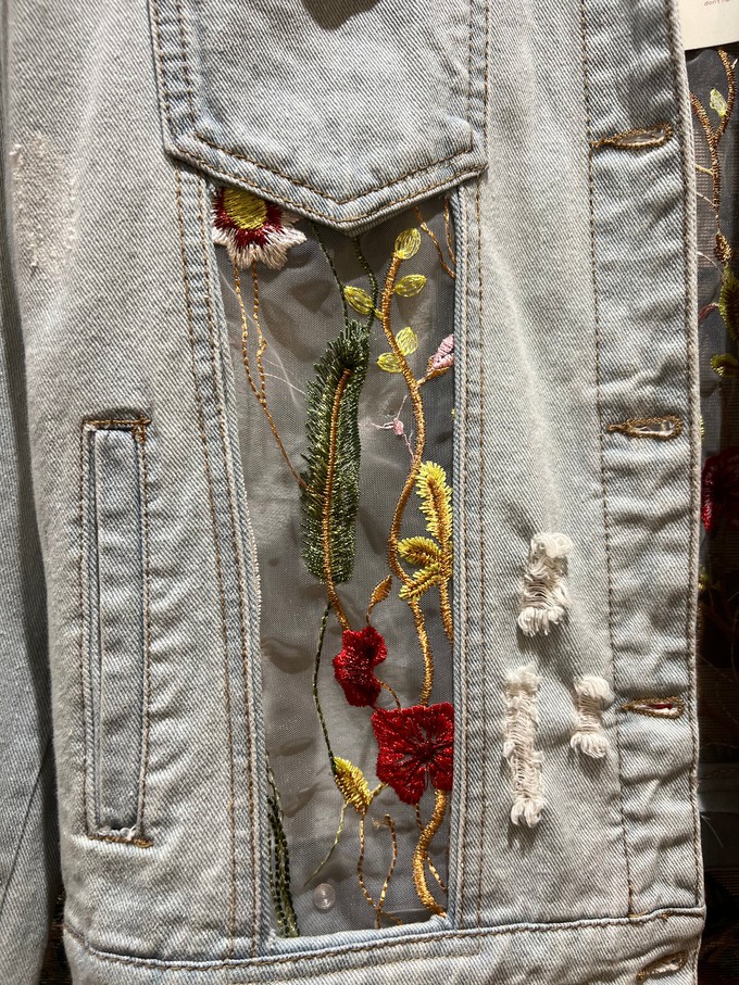 Upcycled Laced Denim Jacket from MPIRA Upcycled Laced Denim Jacket from MPIRA