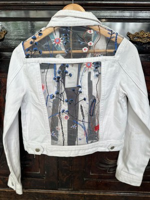 Upcycled Lace Denim Jacket from MPIRA