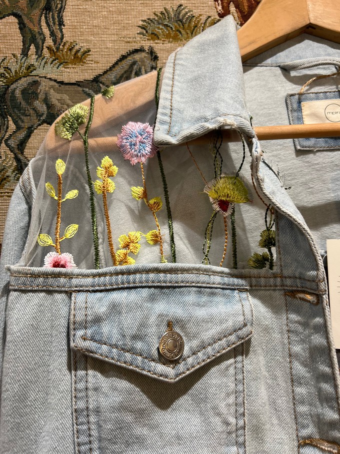 Upcycled Laced Denim Jacket from MPIRA Upcycled Laced Denim Jacket from MPIRA