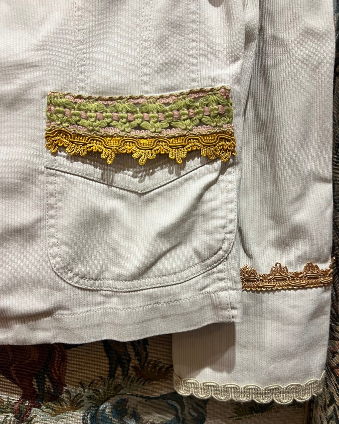 Fabulous Corduroy Blazer With Vintage Trims from MPIRA