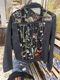 Upcycled Denim Jacket Lace via MPIRA