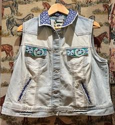 Upcycled Denim Waistcoat via MPIRA