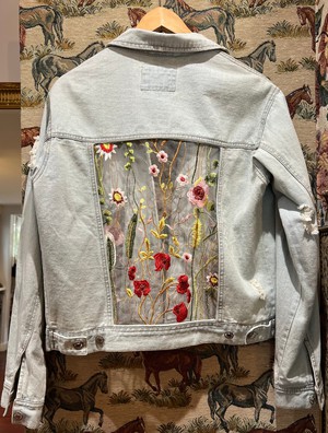 Upcycled Laced Denim Jacket from MPIRA Upcycled Laced Denim Jacket from MPIRA