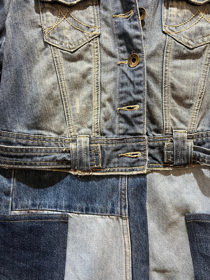 Long Upcycled Denim Coat from MPIRA Long Upcycled Denim Coat from MPIRA
