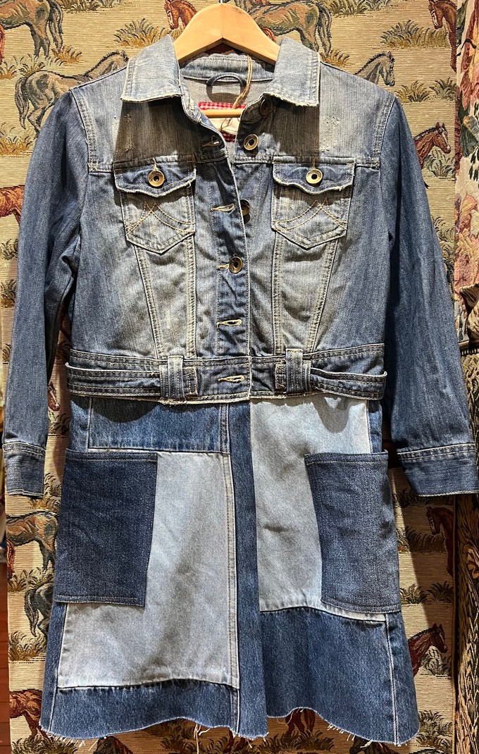 Long Upcycled Denim Coat from MPIRA Long Upcycled Denim Coat from MPIRA
