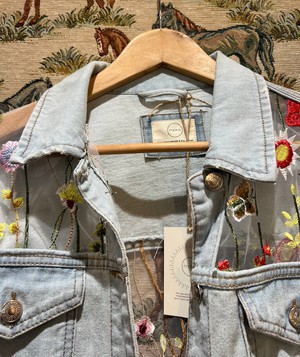 Upcycled Laced Denim Jacket from MPIRA Upcycled Laced Denim Jacket from MPIRA