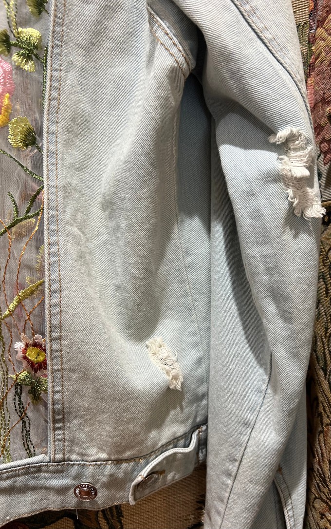 Upcycled Laced Denim Jacket from MPIRA Upcycled Laced Denim Jacket from MPIRA