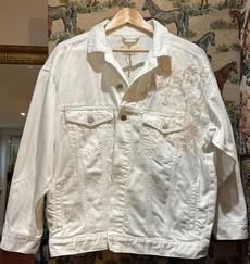 Upcycled White Denim Jacket via MPIRA