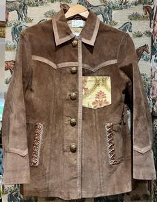 Upcycled Vintage Suede Jacket via MPIRA
