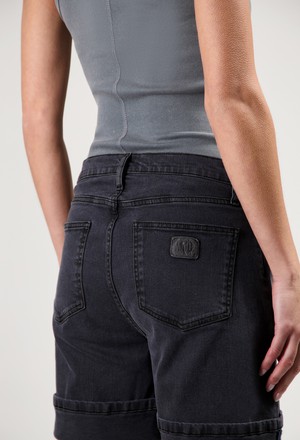 Luna Mid Short - Black Vintage from Mud Jeans