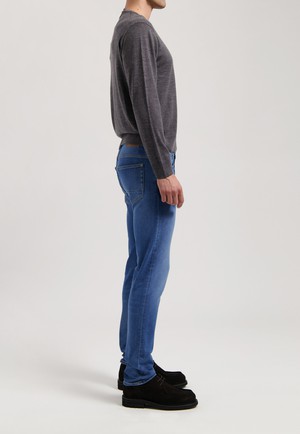 Dunn Low Tapered - Pure Blue from Mud Jeans