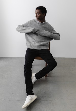 Dunn Low Tapered - Stone Black from Mud Jeans