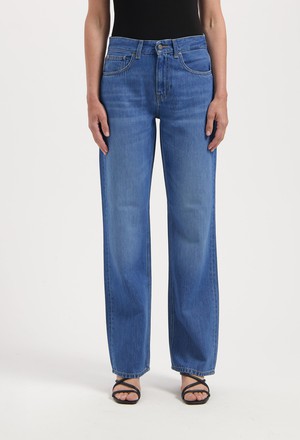 Jamie Mid Loose Flow - Medium Vintage Stone from Mud Jeans