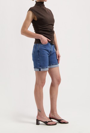Luna Mid Short - Stone Vintage from Mud Jeans