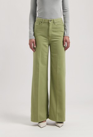 Sara High Loose Flow - Olive from Mud Jeans