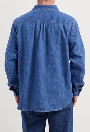 Chris Denim Shirt - Medium Stone from Mud Jeans