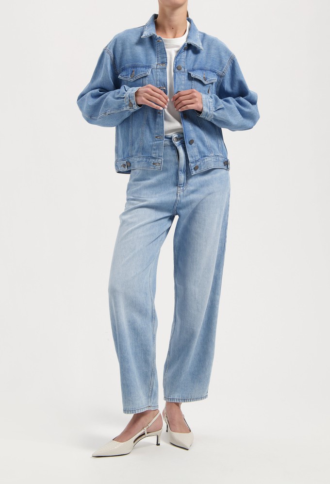 Brooke High Barrel Flow - Stone Vintage from Mud Jeans