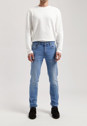Daily Mid Tapered - Old Stone from Mud Jeans