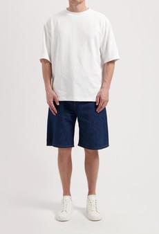 James Denim Short - Stone Indigo via Mud Jeans