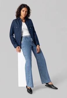 Shirley Shirt - Strong Blue via Mud Jeans