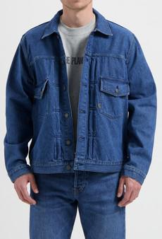 Benny Denim Jacket - Medium Stone via Mud Jeans