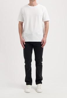 Bryce Mid Straight - Stone Black via Mud Jeans