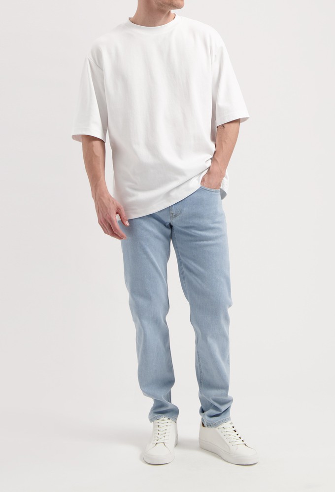 Dunn Low Tapered - Light Stone from Mud Jeans