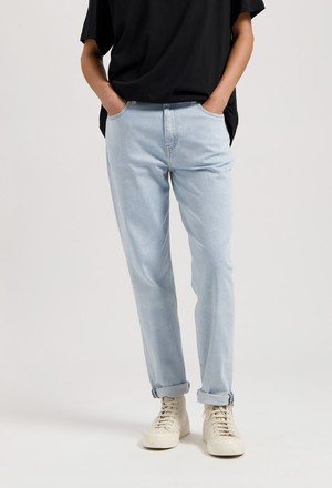 Mams High Tapered - Light Stone from Mud Jeans