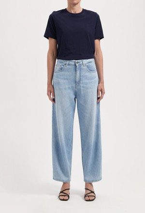 Brooke High Barrel Flow - Stone Vintage from Mud Jeans