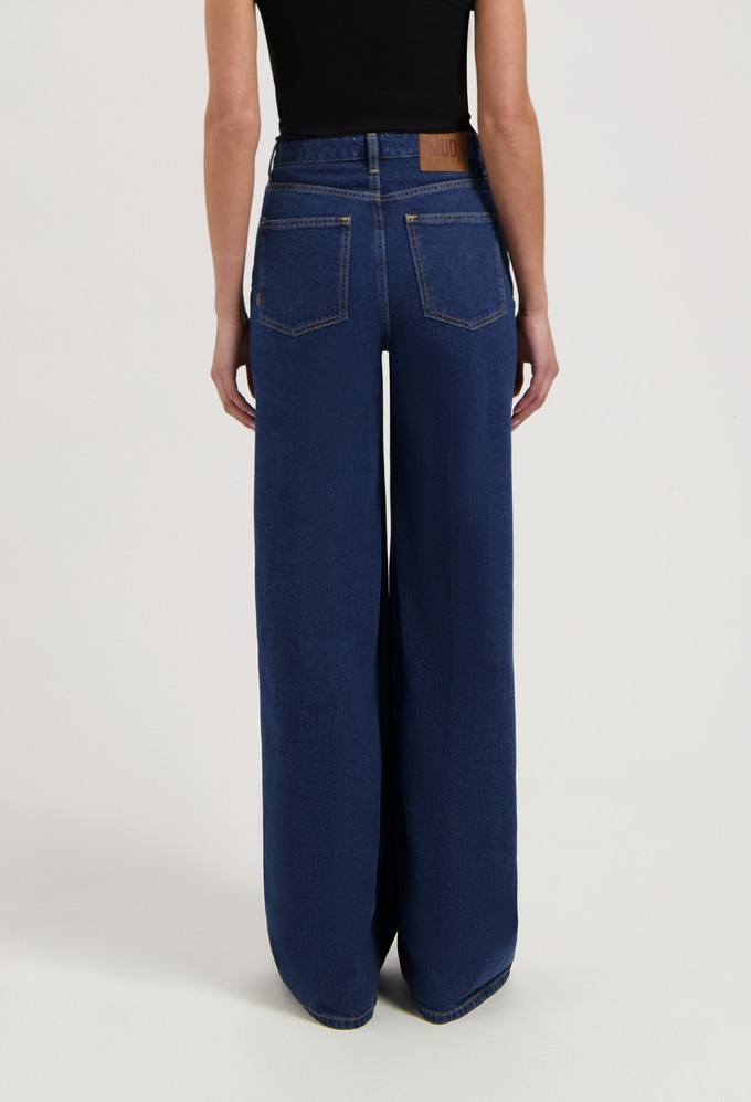Sara High Loose - Stone Indigo from Mud Jeans