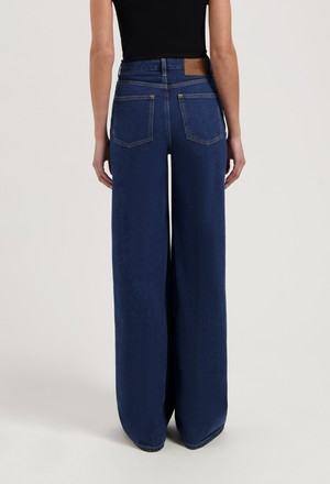 Sara High Loose - Stone Indigo from Mud Jeans