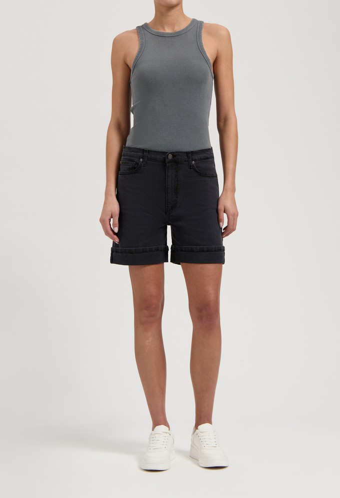 Luna Mid Short - Black Vintage from Mud Jeans