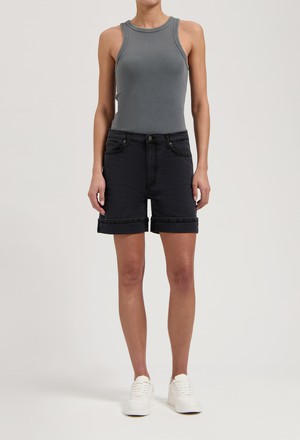 Luna Mid Short - Black Vintage from Mud Jeans